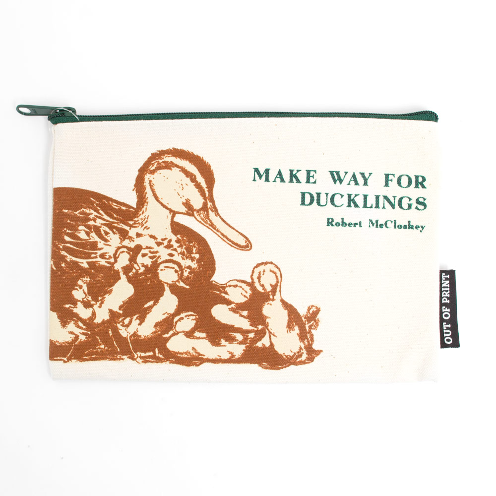Out of Print, Cotton, Pencil Pouch, Make Way For Ducklings